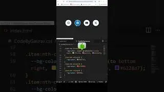 🌐 Social Media Icons with Hover Animation | HTML & CSS #webdevelopment #coding #animation #shorts
