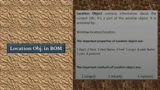 What is Location Object in JS