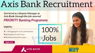 Axis Bank Hiring Deputy Manager | Axis Bank Recruitment | Axis Bank Vacancy | Latest Bank Jobs