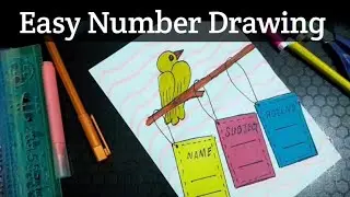 Number Drawing For School Kids 😍👍💥#viralvideo #newvideo 