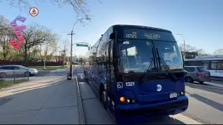 2021 Prevost X3-45 #1321 on the QM8 to Glen Oaks @Union/Main