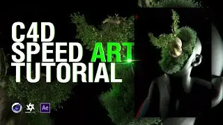 C4D SPEED ART TUTORIAL and AFTER EFFECT'S TUTORIAL(#stayhome and #withme)