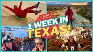 WHAT to SEE in TEXAS: Big Bend, Fort Worth, UFOs, Sand Dunes, Rodeo & ANIMAL Encounters! S3 TRAILER