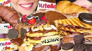 NUTELLA CHOCOLATE DESSERT COMPILATION 🍫 | No Talking | ASMR Mukbang - 먹방 | Real Eating Sounds