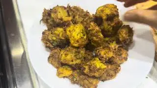 Brussels Sprout pakora// pumpkin bhaji and fish curry #food #cooking #fishcurry #cooking #foodie