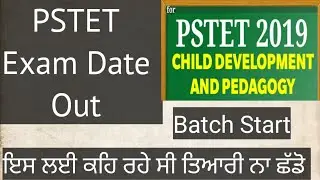PSTET Exam Date Out