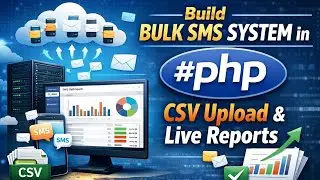 Создайте систему массовой рассылки SMS на #php с загрузкой CSV-файлов и отчетами в реальном времени.
