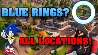 Fortnite: Blue Rings at Lazy Lake - (Week 3 Challenges) Collect Blue Rings