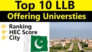 Top 10 Universities for LLB in Pakistan 2024: Best Law Schools Ranked