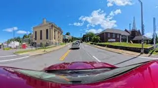 Upstate New York 4K - Amsterdam Drive to Broadalbin Thrift Store [360 view]