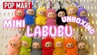 Mini LABUBU POP MART Pin for Love (N-Z) Blind Box Unboxing | Relaxing for Sleep, ASMR, No Talking