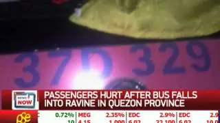 Bus falls into ravine in Quezon, passengers hurt