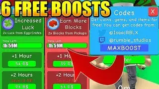 6 SECRET LEGENDARY BOOST CODES IN BUBBLE GUM SIMULATOR! Roblox