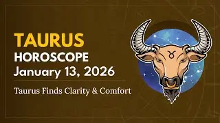 Daily TAURUS Horoscope (January 13, 2026) ♉️ 🌟 Taurus Finds Clarity & Comfort