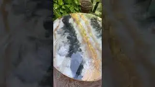 Epoxy resin table #epoxyresin #art #diyepoxy #resintable #resinart #dmtoorder #resinvibes #trending