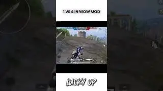 1 vs 4 wow mode my first shorts #bgmi #1vs4 #luckyop