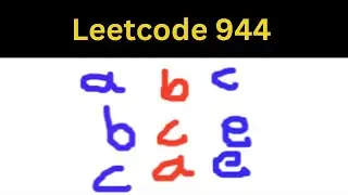 Leetcode 944 : Delete Column to Make Sorted