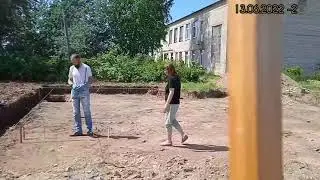 Строим Дом № 6 2  13 06 2022  Разметка точного расположения бойлерной помогает