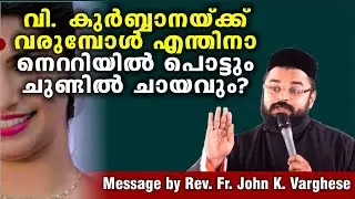 വിശുദ്ധ കുർബ്ബാനയ്ക്ക് വരുമ്പോൾ  Rev. Fr. John K. Varghese Koodarathil (Prince Achen)