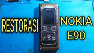 Restorasi Service HP Nokia E90 tombol error acak || Old Phone Restoration Nokia E90