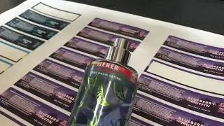 Perforated custom printed labels used as tamper resistant bottle seals