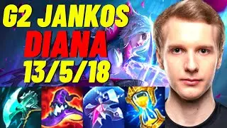 G2 JANKOS PLAYS DIANA VS KHA'ZIK JUNGLE |EUW CHALLENGER PATCH 11.8| [League of Legends] FullGameplay