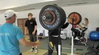 Tero Pitkamaki front squat 175 KG