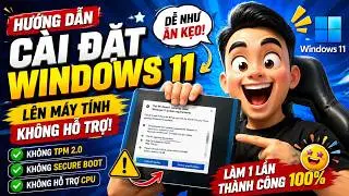 Hướng dẫn cài win 11 lên máy không hỗ trợ