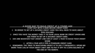 Money: How to build credit at a young age