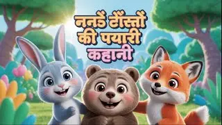 नन्हे दोस्तों की प्यारी कहानी 🐰🐻🦊 | Cute Animals Cartoon in Hindi #kids