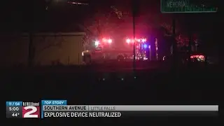 Explosive device neutralized in Little Falls