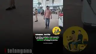 Tragic accident in Hyderabad: Truck hits Rapido bike, killing rider and young doctor instantly.