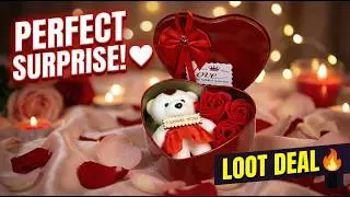 Perfect Valentine Gift! 🧸🌹 BUC Heart Tin Box with Teddy & Roses | Unboxing & Review | Loot91