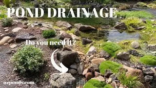 Pond drainage and overflows do you need it?