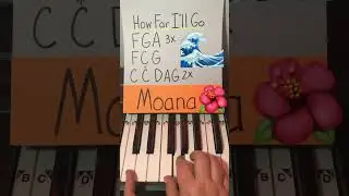 Moana Piano Tutorial #piano #pianolessons