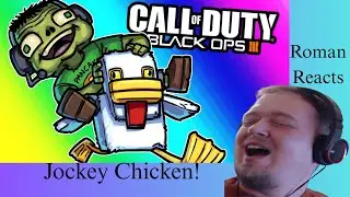 Roman Reacts: BO3 Zombies - CHICKEN JOCKEY! (Minecraft Map)
