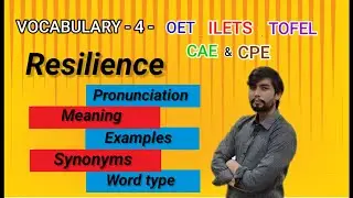 Resilience meaning, pronunciation, sentence examples, synonmys and word type.