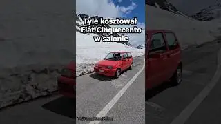 Tyle kosztował Fiat Cinquecento w salonie #motoryzacja #fiat #ciekawostki