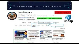 COMO ACHAR OS V&Iacute;DEOS PARA ESTUDAR O REGIMENTO GERAL DA UNESP E CONTE&Uacute;DOS PARA CONCURSO P&Uacute;BLICO UNESP
