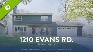 1210 Evans Rd., Evansdale, IA