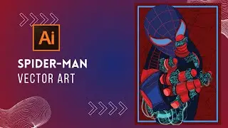 Cyborg Spider-Man|| Spider-Man Vector Art|| Speed Art Process|| Sarviverse