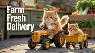 Cute Cat Farming Story 🐱🚜 | Funny Dog Chef & Baby Kitten | 3D Animated Animal Story