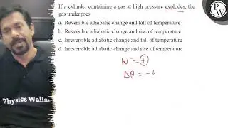 If a cylinder containing a gas at high pressure explodes, the gas u...