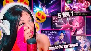 5 EM 1 - CONHECENDO as GUARDIÃS ESTELARES  - League of Legends