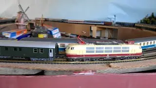 1988 Loreley Express, section Basel--Mönchengladbach pulled by DB class 103