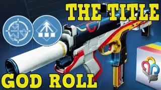 THIS GOD ROLL MAKES THE TITLE SMG INSANE! (STATS FOR ALL + ONE FOR ALL) - NEW GUARDIAN GAMES SMG!!!