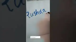 writing rushda /comment your name #shortvideo
