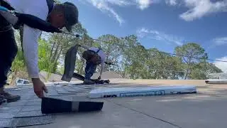 ROOF TECHS INSTALLING IKO DYNASTY WITH MILWAUKEE FUEL NAIL GUNS #RELENTLESSROOFING 