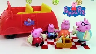 Peppa pig en français Voiture de Pique nique Picnic Adventure Car Jouets