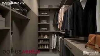 DOMUS ARREDI LISSONE CABINA ARMADIO PER MANSARDA